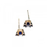 925 Sterling Silver Purple Iolite Stud Earrings