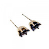 925 Sterling Silver Purple Iolite Stud Earrings