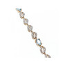 925 STERLING SILVER GOLD PLATED TOPAZ BRACELET