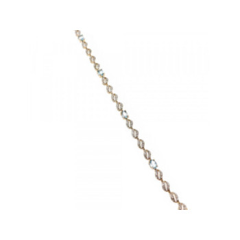 925 STERLING SILVER GOLD PLATED TOPAZ BRACELET