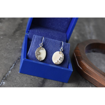 925 STERLING SILVER MOTHER OF PEARL EARRINGS