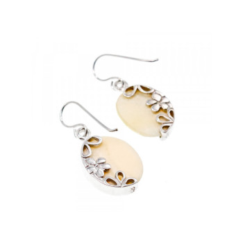 925 STERLING SILVER MOTHER OF PEARL EARRINGS