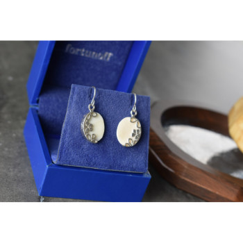 925 STERLING SILVER MOTHER OF PEARL EARRINGS