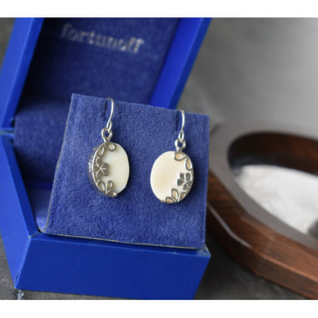925 Sterling Silver Mother OF Pearl Earrings