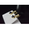 925 Sterling Silver Gold Plated Alpanite & CZ Earrings Turkey