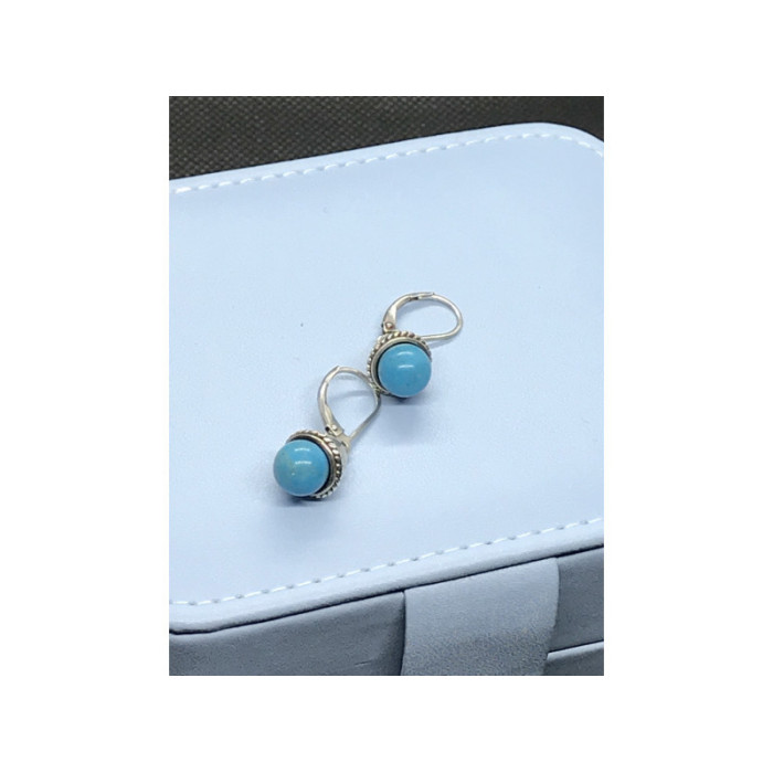 925 Sterling Silver Turquoise Earrings