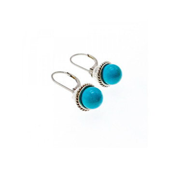 925 Sterling Silver Turquoise Earrings