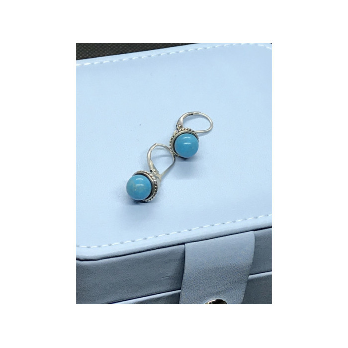 925 Sterling Silver Turquoise Earrings