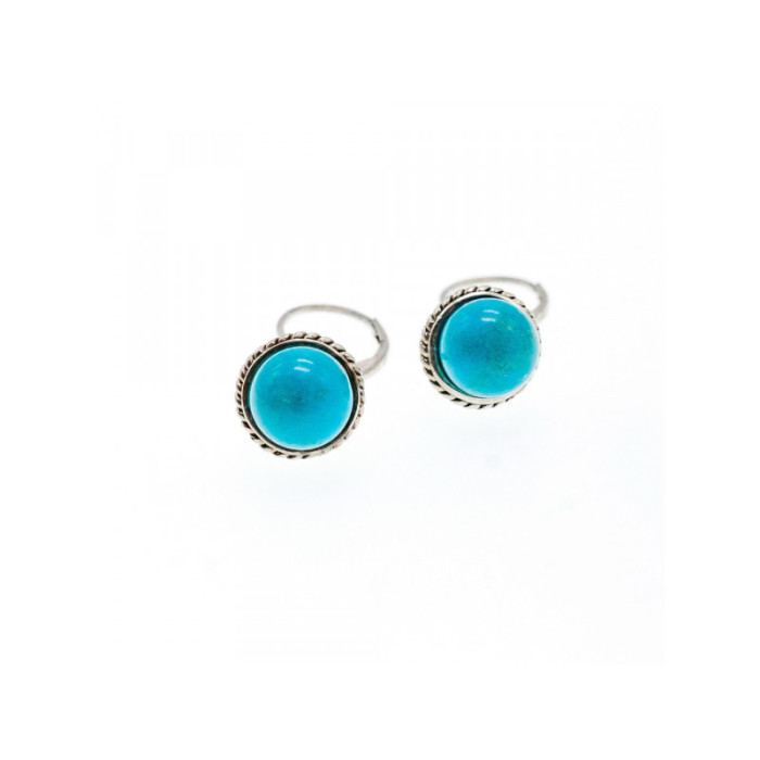 925 Sterling Silver Turquoise Earrings
