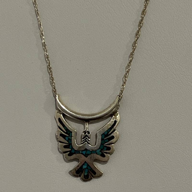 925 Sterling Silver Turquoise Necklace