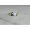 925 Sterling Silver Opal Ring Size 6.5