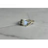 925 Sterling Silver Opal Ring Size 6.5