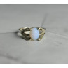 925 Sterling Silver Opal Ring Size 6.5