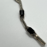 925 Sterling Silver Agate & Marcasite Bracelet