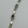 925 Sterling Silver Peridot, Tourmaline, Topaz & Citrine Bracelet