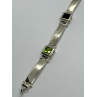 925 STERLING SILVER  PERIDOT, TOURMALINE, TOPAZ & CITRINE BRACELET