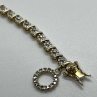 925 Sterling Silver Gold Plated Charm Bracelet