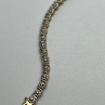 925 Sterling Silver Gold Plated Charm Bracelet