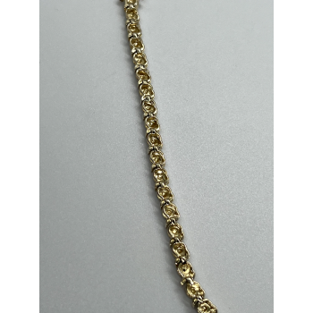 925 STERLING SILVER GOLD PLATED CHARM  BRACELET