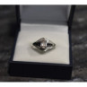 925 Sterling Silver Morganite & Jewelry Glass Ring Size 8