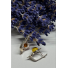 925 Sterling Silver Amber Earrings