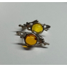 925 Sterling Silver Amber Earrings