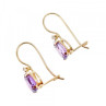 10K Yellow Gold Tourmaline & Diamond Earrings