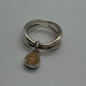 925 Sterling Silver Agate Ring Size 6