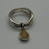 925 Sterling Silver Agate Ring Size 6