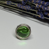 Modern Art Design Green CZ Ring Size 6