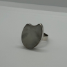 925 Sterling Silver Abalone Shell Ring Size 12