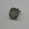 925 Sterling Silver Abalone Shell Ring Size 12