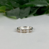 Avon 925 Sterling Silver Pearls & CZ Ring Size 7