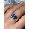 Men's 925 Sterling Silver Star Sapphire Ring Size 8.5