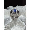 Men's 925 Sterling Silver Star Sapphire Ring Size 8.5