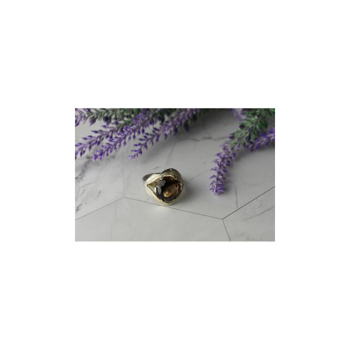 925 Sterling Silver Hessonite Ring Size 9