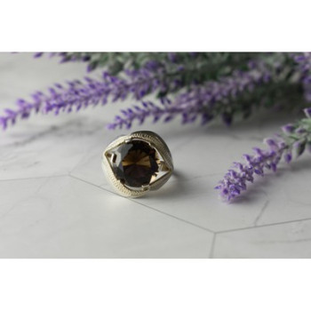 925 Sterling Silver Hessonite Ring Size 9