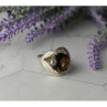 925 Sterling Silver Hessonite Ring Size 9
