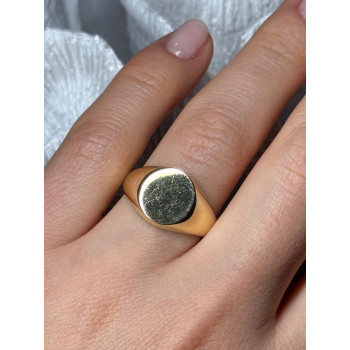 925 Sterling Silver Gold Plated Ring Size 7