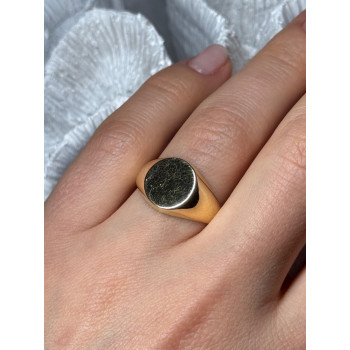 925 Sterling Silver Gold Plated Ring Size 7