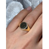 925 Sterling Silver Gold Plated Ring Size 7