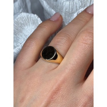 925 Sterling Silver Gold Plated Ring Size 7