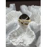 925 Sterling Silver Gold Plated Ring Size 7