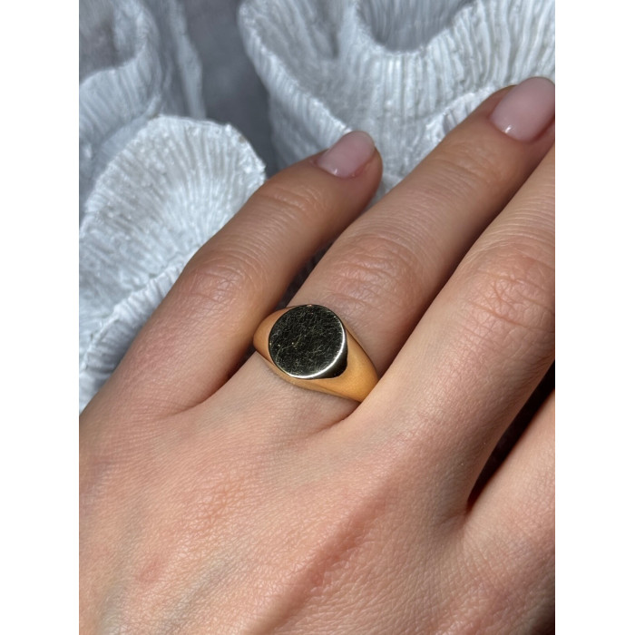925 Sterling Silver Gold Plated Ring Size 7