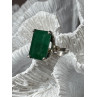 Vintage 925 Sterling Silver Emerald Ring Size 5
