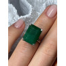 Vintage 925 Sterling Silver Emerald Ring Size 5