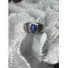 Men's 925 Sterling Silver Star Sapphire Ring Size 10