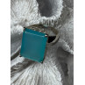 925 Sterling Silver Aquamarine Ring Size 7.5
