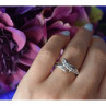 925 Sterling Silver White/Colorless Spinel Ring Size 6.5