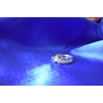 925 Sterling Silver White/colorless Spinel Ring Size 6.5